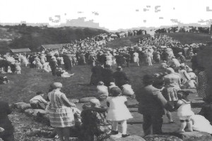 Bilde av Gokstadhaugen innvies i 1929